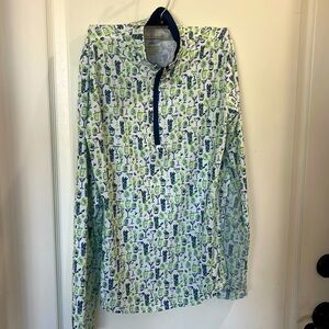 EUC SanSoleil fun Martini 1/4 zip long sleeve sun shirt XS